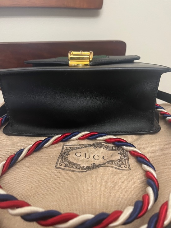 Gucci Handbags - Gucci Sylvie Black Crossbody Top Handle small Bag 2 original straps, dustbag